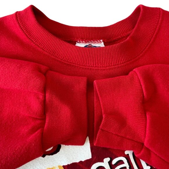 Vtg NHL Chicago Blackhawks Men XL Sweatshirt Its Just A Game Hockey Puck Graphic - Picture 8 of 12